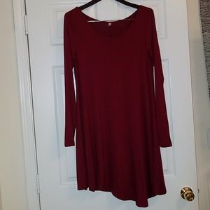 Asymmetrical shift dress